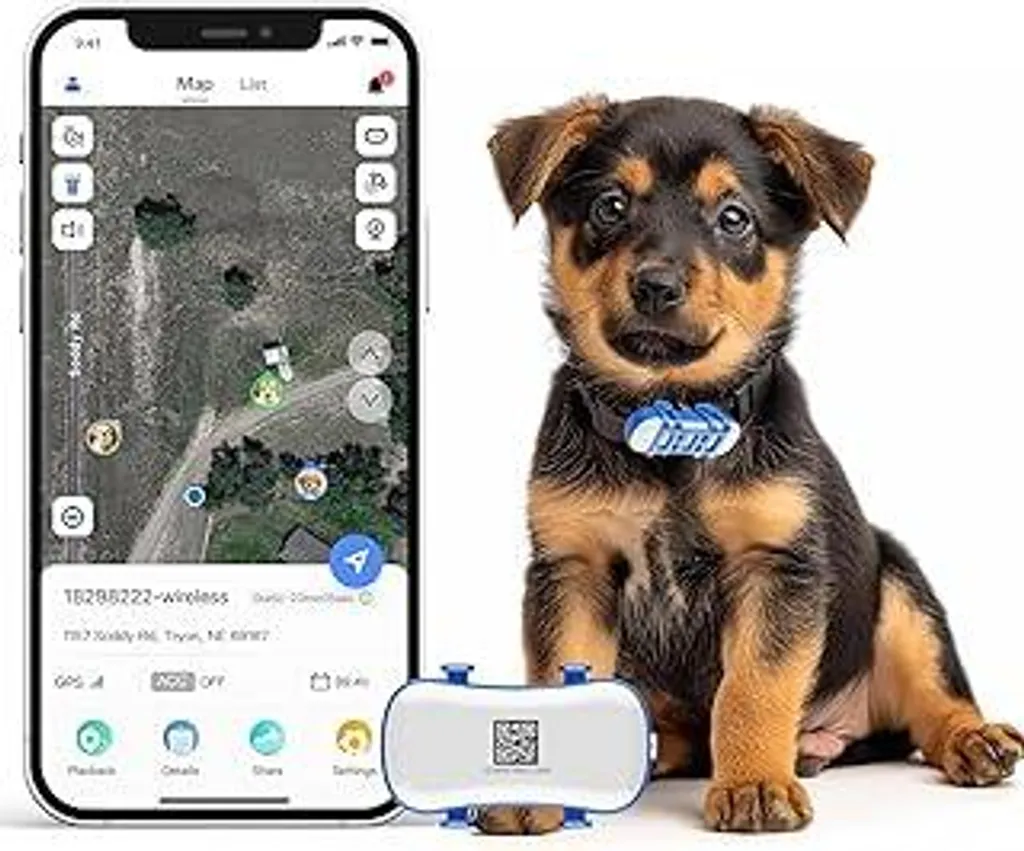 Localizzatore GPS per animali domestici, localizzatore GPS per cani, tracciamento satellitare 4G in tempo reale, avvisi intelligenti multipli, completamente impermeabile, portata illimitata, localizzazione in tempo reale con app