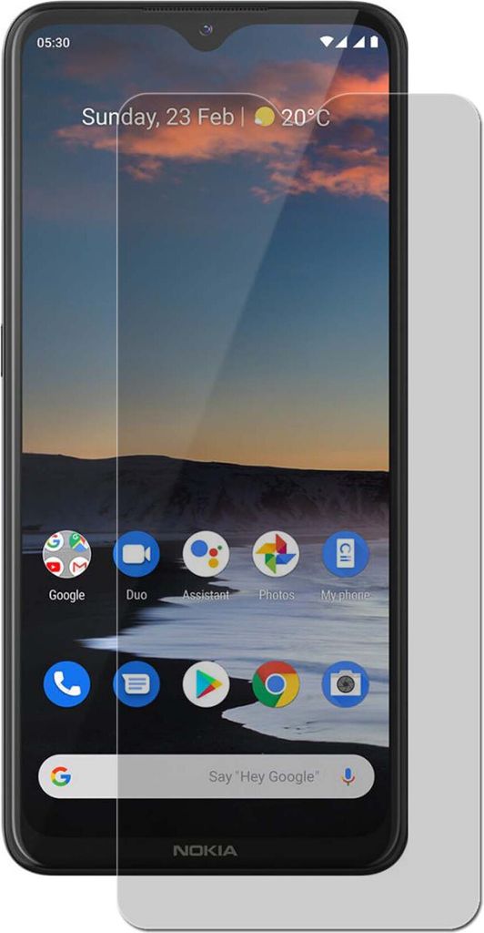 2x Panzerfolie für Nokia 5.3 Charcoal Antishock Schutzfolie Panzerfolie 7H