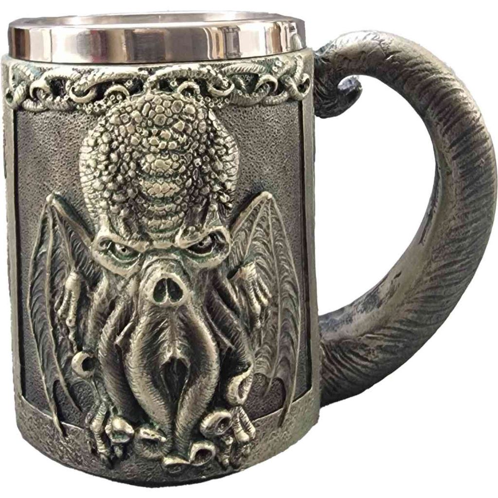 "Call of Cthulhu"-Krug 400ml mit Metalleinsatz (entnehmbar)