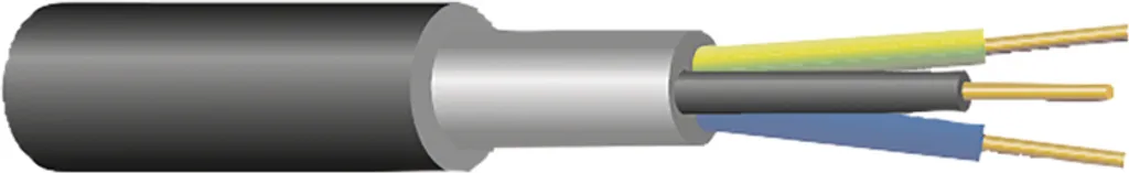 Câble électrique noir EMOS CYKY-J 3x1,5mm² pour pose fixe encastrée