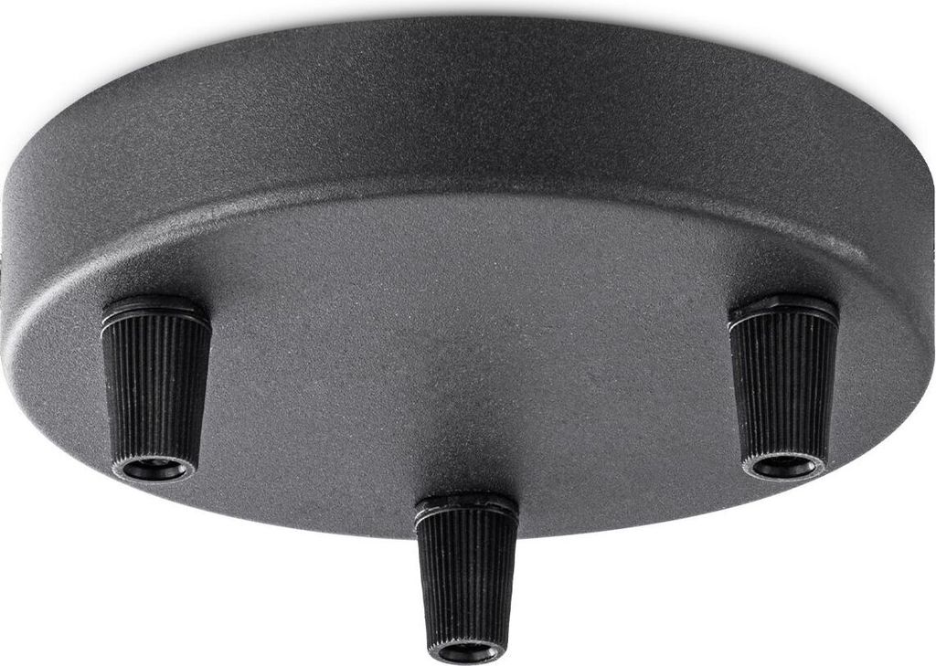 Home Sweet Home Deckenrosette Metall schwarz 3 Lichter