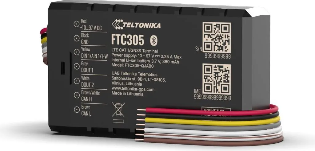 Traceur GPS anti-brouillage et antivol industriel Teltonika FTC305
