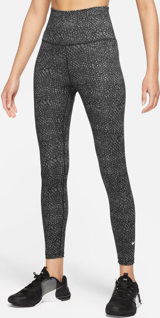NIKE W Nk One Df Hr 7/8 Tght Aop Leggings Damen schwarz M Produktbild 