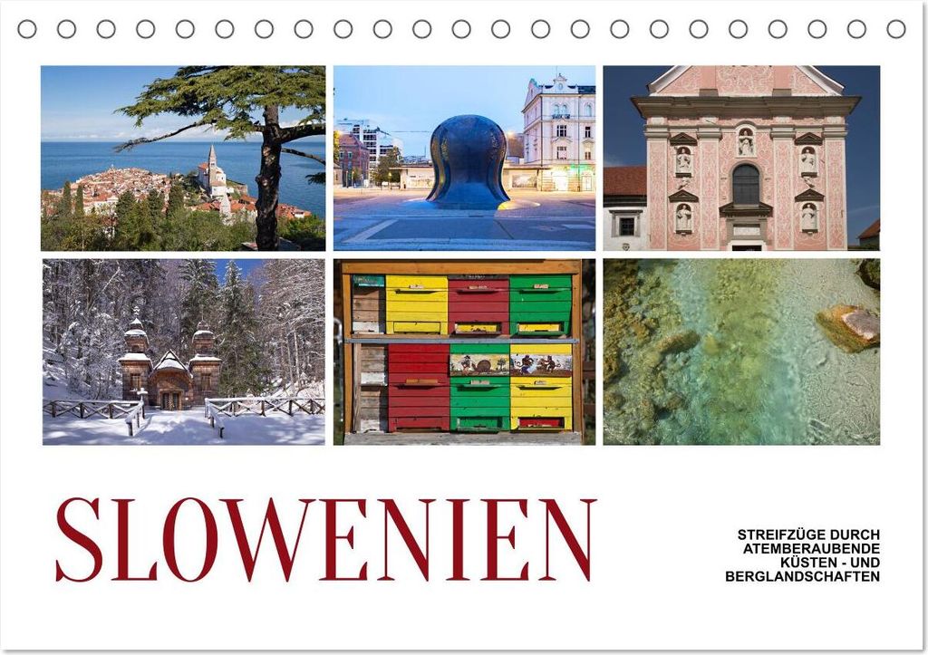 Slowenien - Streifzüge durch atemberaubende Küsten- und Berglandschaften (Tischkalender 2026 DIN A5 quer), CALVENDO Monatskalender