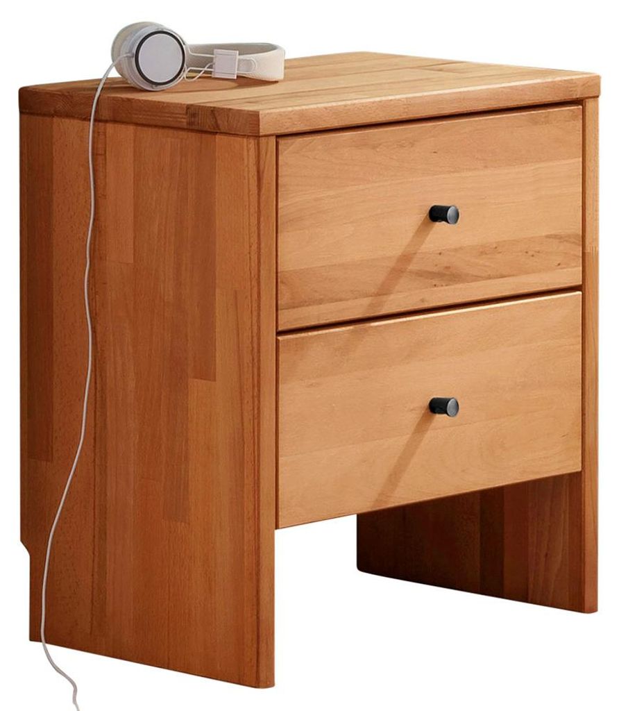 Kommode Flur Buche Massivholz, 2 Schubladen CUENCA-137