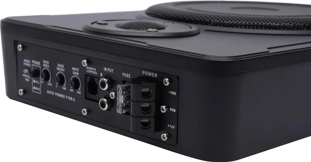 Subwoofer de Voiture Ultraplat 7,5cm - Système Actif 200W RMS 30-100Hz