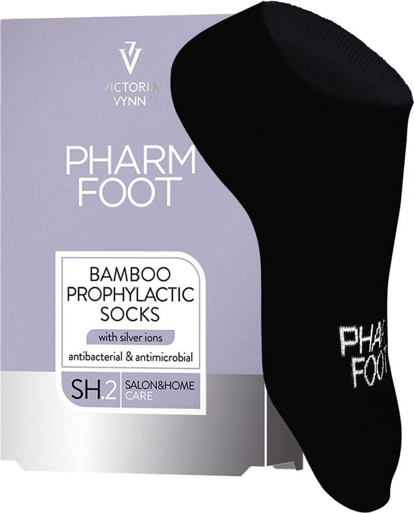 Victoria Vynn | Bambussocken PHARM FOOT - Schwarz - Größe Produktbild 