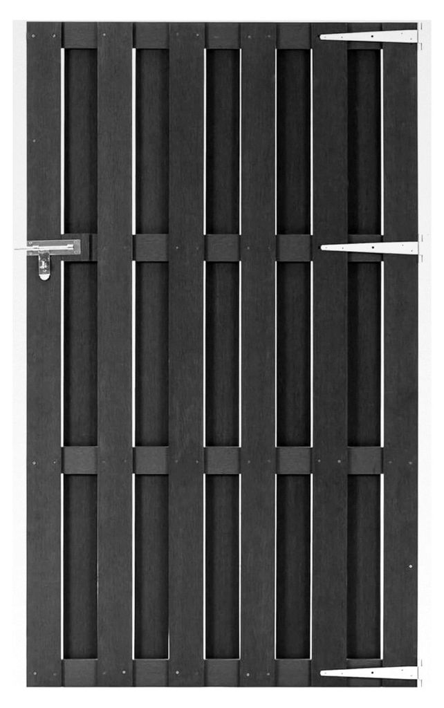 Gartentor WPC 100x180 cm Grau