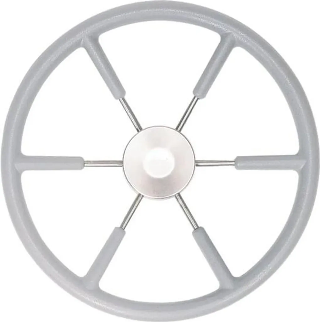 Volant Inox Marine VETUS Ø450mm Bordure Grise Haute Résistance KS45G