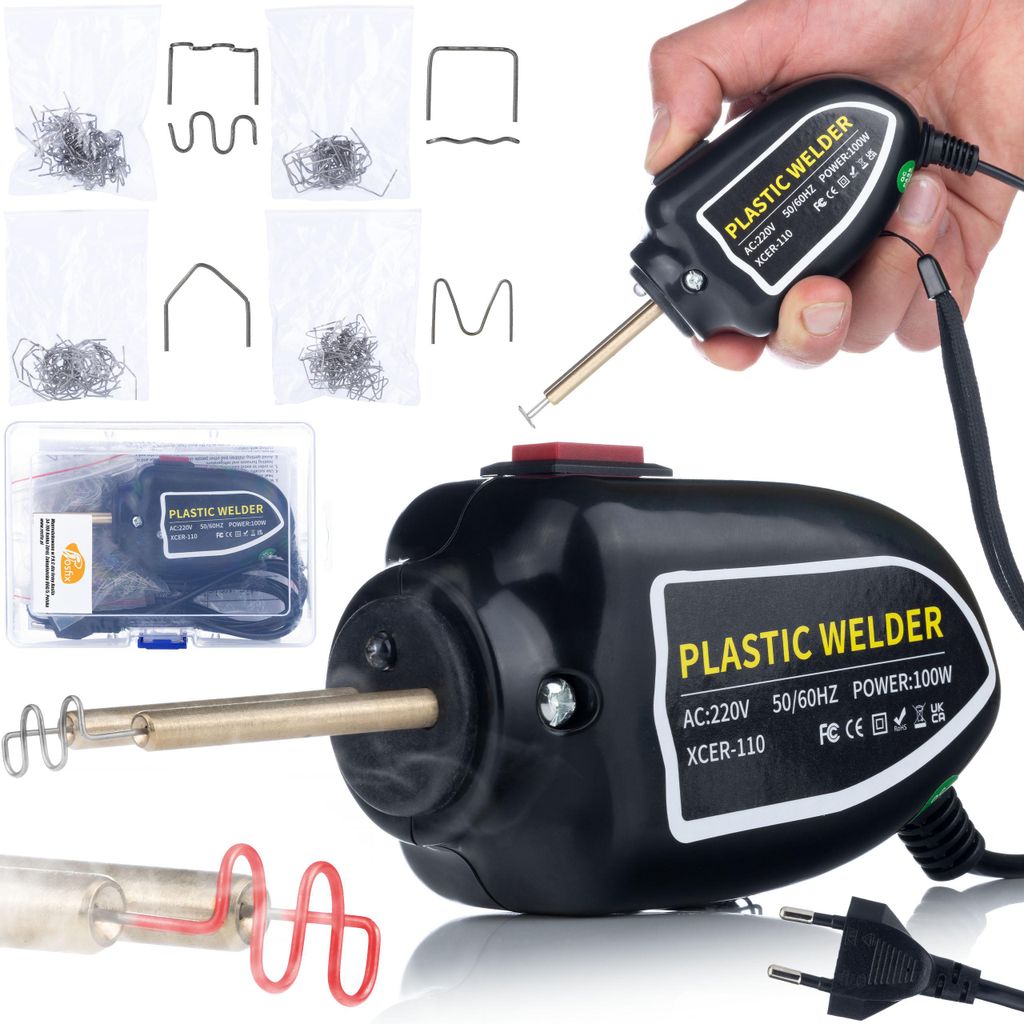 Rosfix Strong Cosmico RSC100W Kunststoffhefter im Organizer, 100 W + 400 Klammern