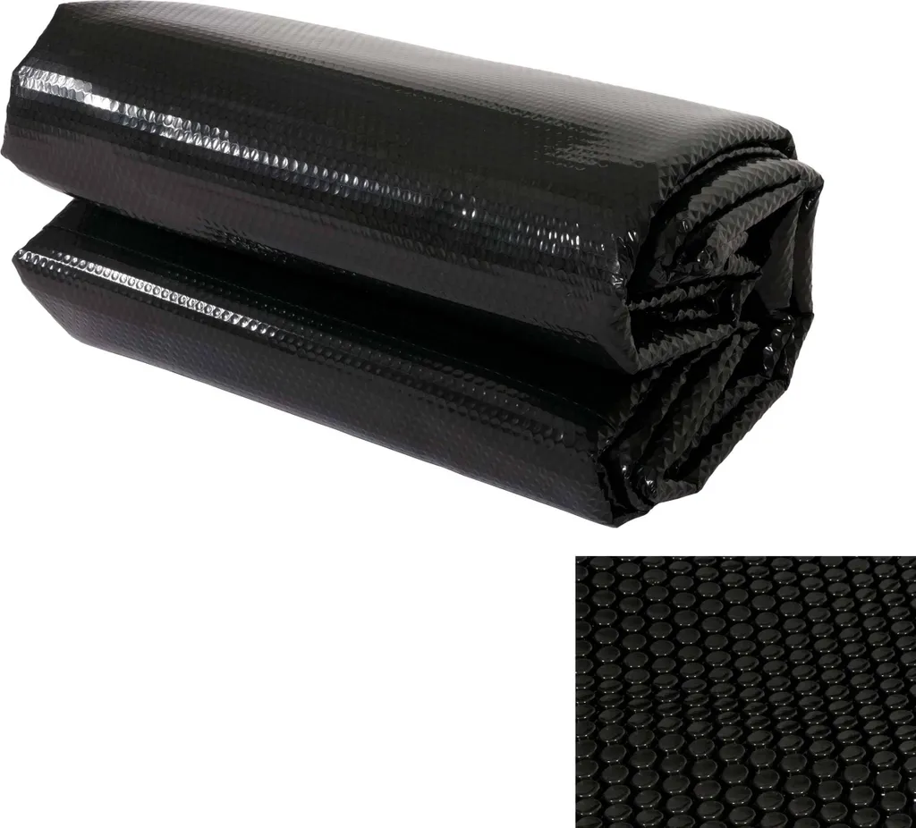 Telo Copertura Piscina 6x4m Nero Solare | Acqua Calda per i Bambini