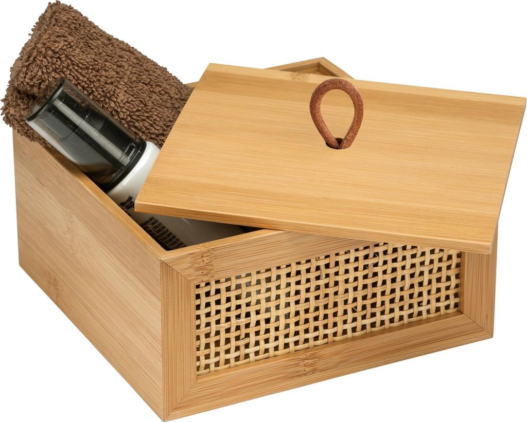 wenko badbox allegre m mit deckel badezimmer box
