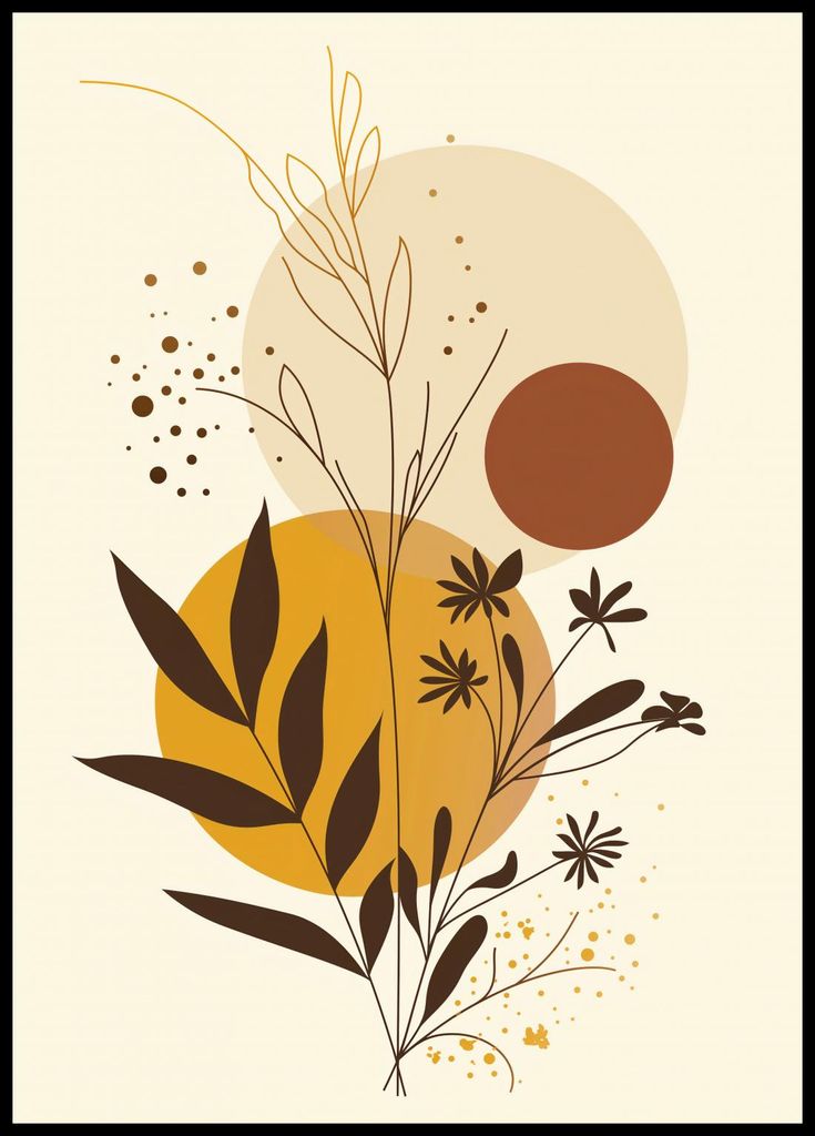 Plakat 64x90cm Gold Jahreszeiten