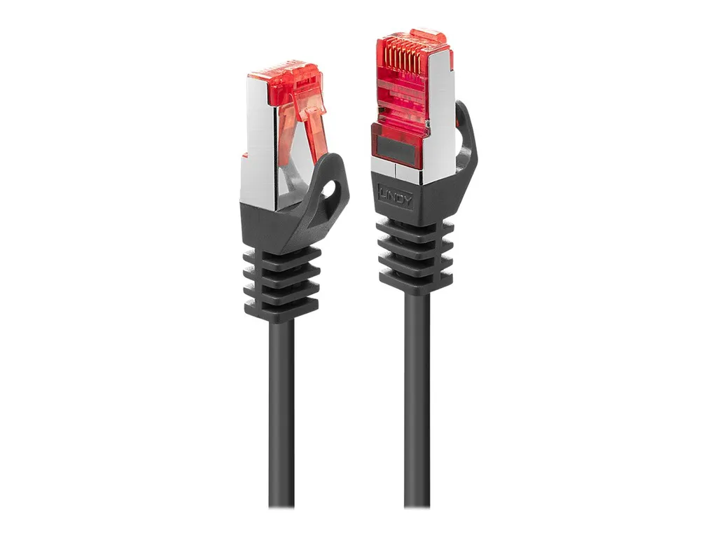 LINDY Cavo Rete Cat6 S/FTP 1m Nero: Connessione Blindata per Smart Home - 2
