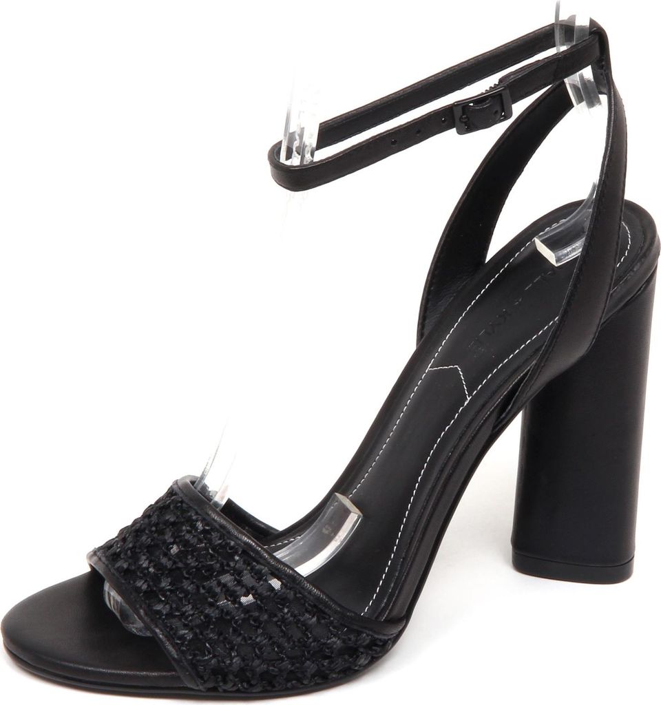 E9496 sandalo donna schwarz KENDALL + KYLIE Gewebe/Leder Sandale Schuh Frau