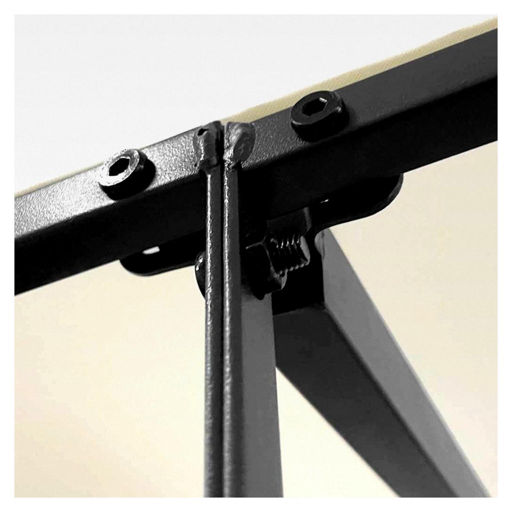 Markise, wasserfeste Sonnenmarkise mit UV-Schutz, Balkonmarkise für Sonnenschutz mit Stahlrahmen, Regenschutz für Terrasse, Creme 4x3 m 180 g/m²...