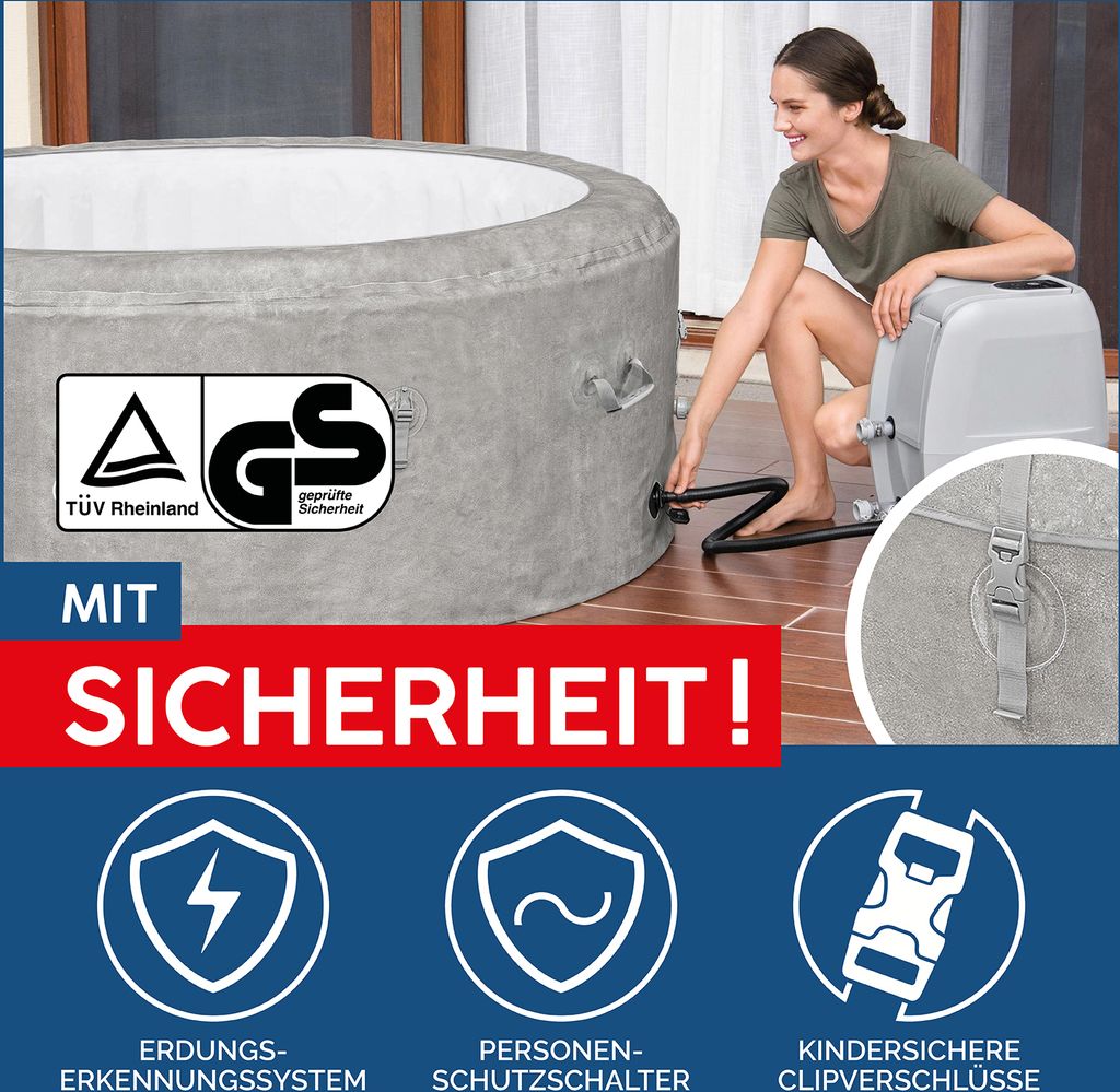 Bestway® LAY-Z-SPA® ECO-Whirlpool Zurich AirJet™ Ø 180 x 66 Obrázek produktu 18