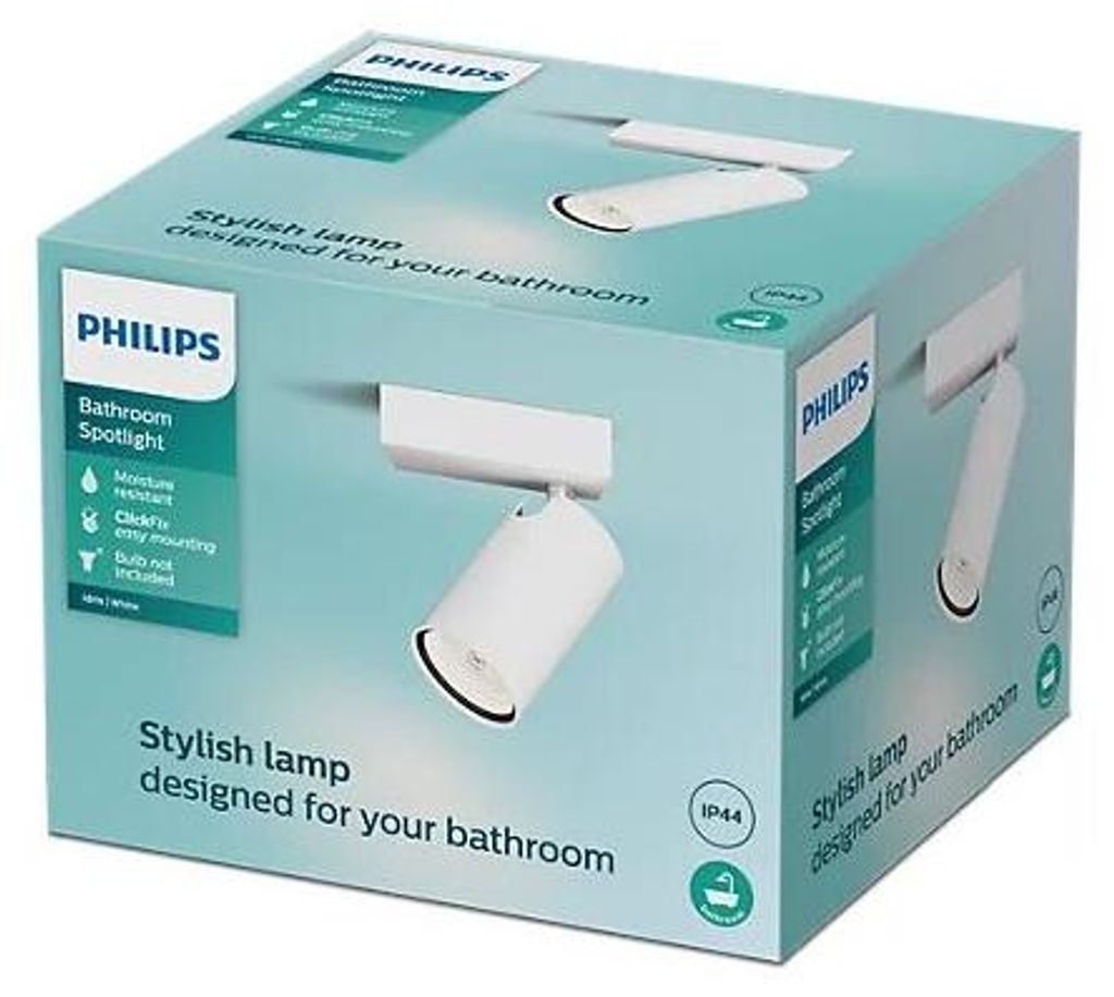 Philips Idris Decken-/Wandspot, Schienenlichtschranke, GU10, 1 Glühbirne(n), LED, 220-240 V, Weiß