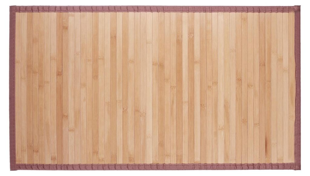 Tapis en bambou Relaxdays, 80 x 45 cm, résistant à Image du produit 