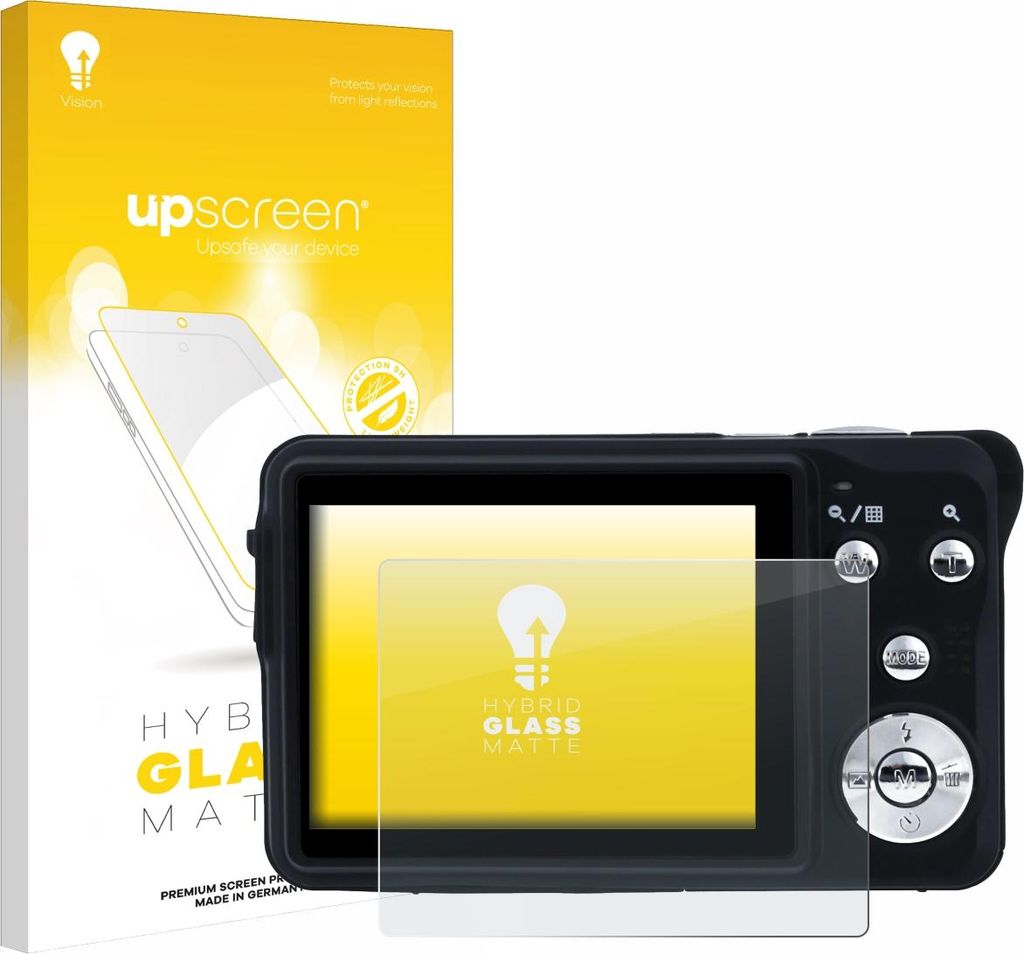 upscreen Entspiegelungs Schutzglas für Rollei Compactline 880 Schutzfolie Panzer Folie Glas Display Schutz matt