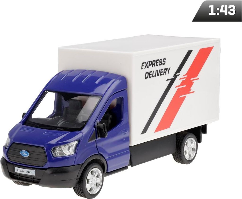 Modèle réduit 1:43 RMZ Ford Transit Chassis Cab 2018, bleu Image du produit 