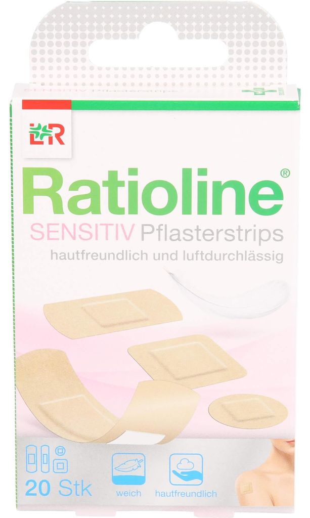 Ratioline sensitive Pflasterstrips, 20 St. Pflaster Produktbild 