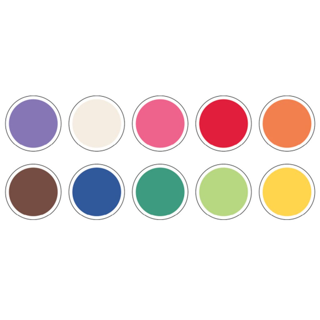 Fogli piegati 15 x 15 cm 500 fogli in 10 colori assortiti Immagine del prodotto 