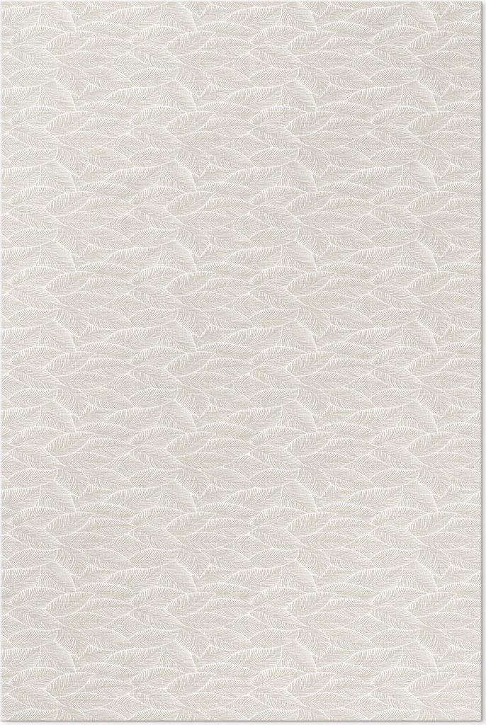 Kleine Blätter, zarter Boho-Stil – Vinyl Fußmatte – 140x210 cm – Rutschfest, Pflegeleicht & Langlebig