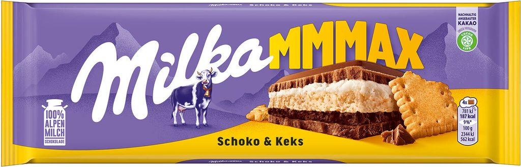 Milka Mmmax Czekolada i herbatniki 300g Zdjęcie produktu 