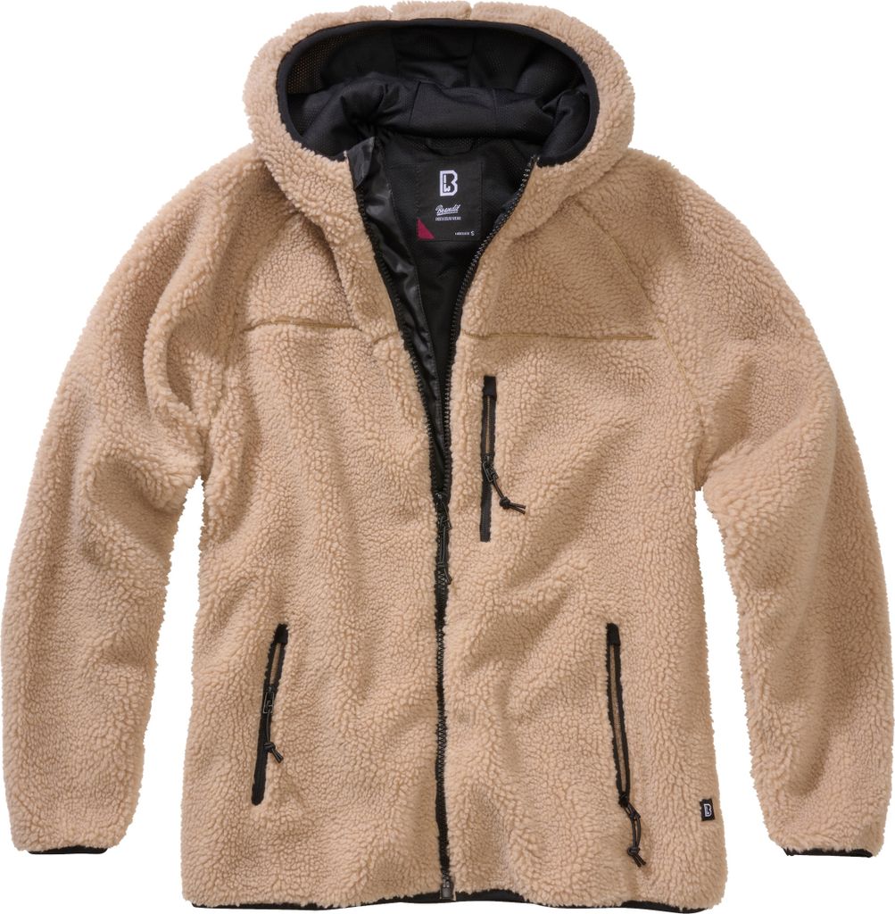Brandit Teddyfleece Damen Jacke, hellbraun, 3XL