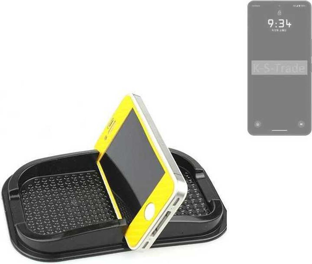 K-S-Trade Auto Anti Rutsch Matte Smartphone-Halter kompatibel mit Leica Leitz Phone 3 Haft Pad Armaturenbrett Handy-Halterung Silikon
