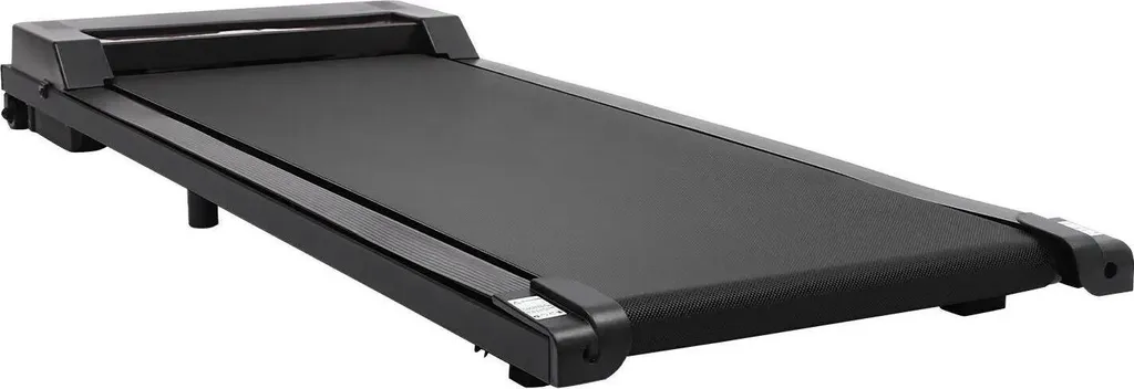 Tapis de course pour bureau et domicile silencieux noir compact