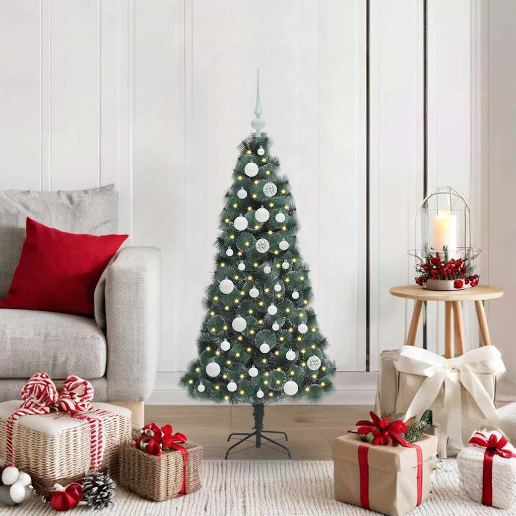 "Schlussverkauf" Künstlicher vorbeleuchteter Weihnachtsbaum(1 pc) - Kunstbaum/Tannenbaum - mit Kugelset 120 cm C7566