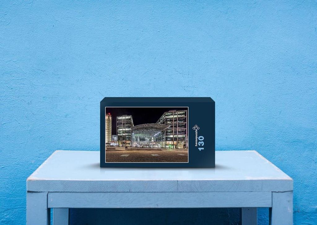 hansepuzzle 64529 - Deutsche Bahn Puzzle, 130 Teile, Industrie, 28,7 x 20,0cm mit hochwertiger Aufbewahrung, Kartonbox & Beutel