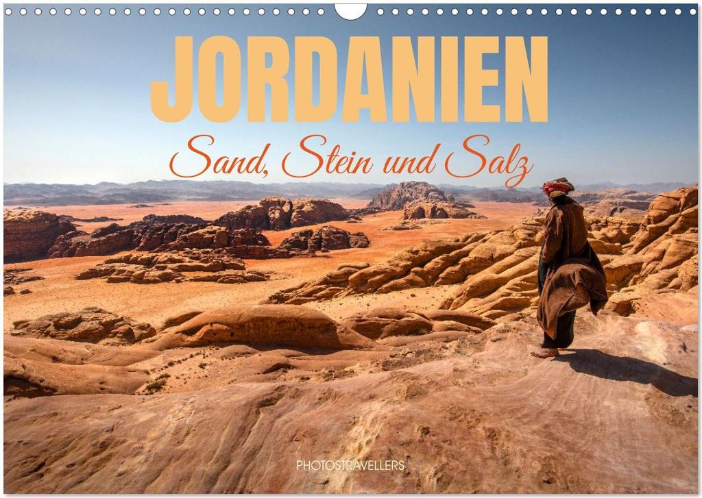 Jordanien Sand, Stein und Salz (Wandkalender 2026 DIN A3 quer), CALVENDO Monatskalender