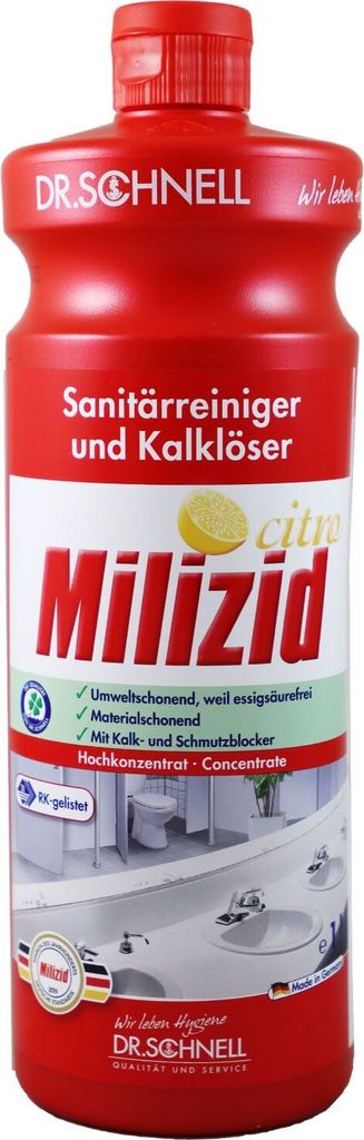 Dr. Schnell Milizid Citro Sanitärreiniger und Kalklöser 1 L Produktbild 8