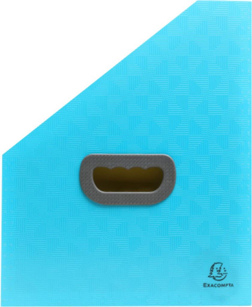 Exacompta 4x Fächermappe RC-PP, 26,5x32,5cm A4, Pop'N Co - Cyan - 55599E