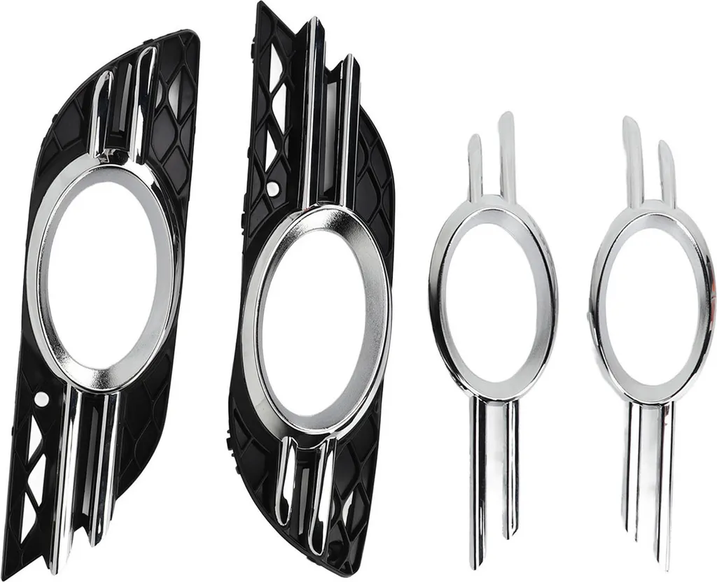 Grille de recouvrement de feu antibrouillard avant noir pour W211