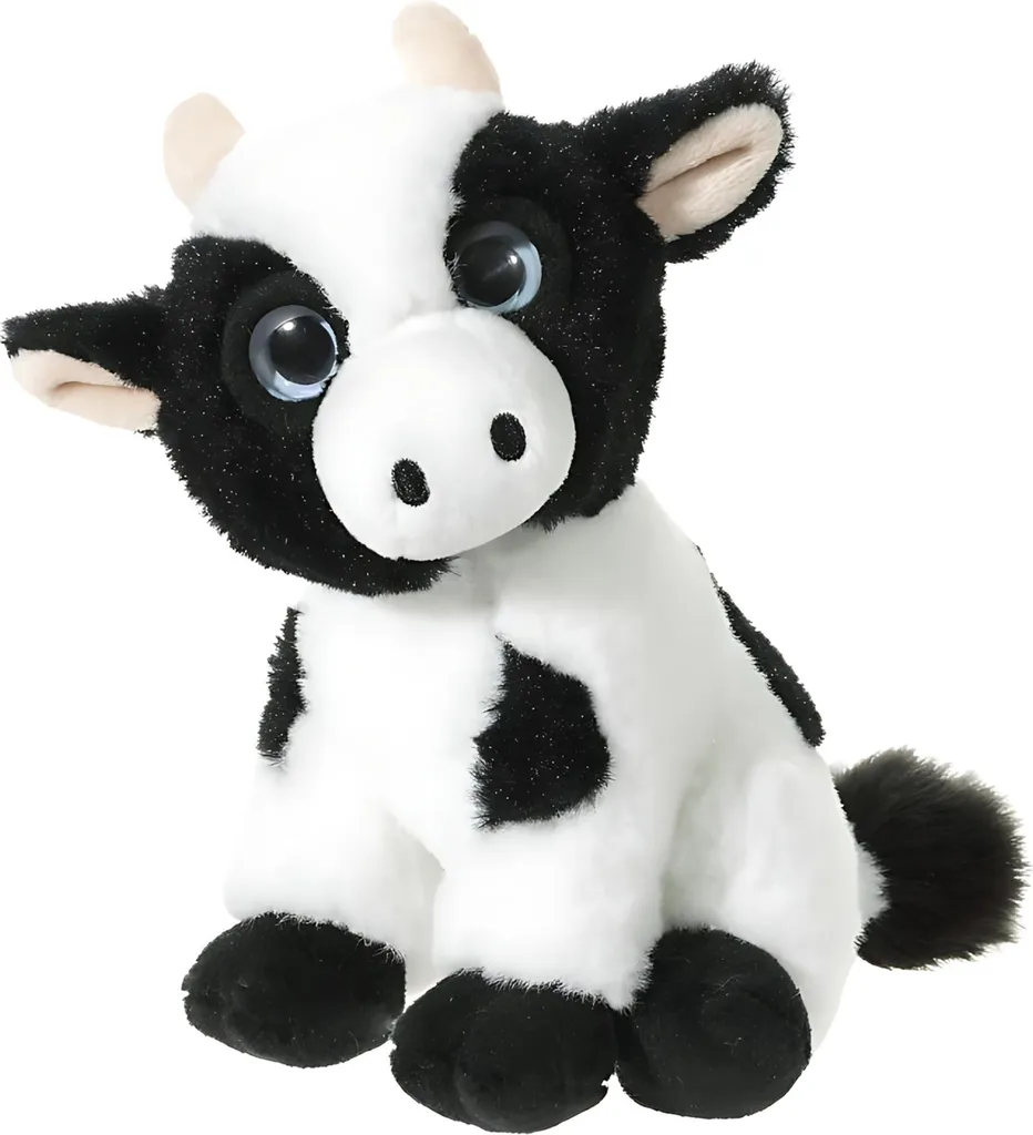 Peluche Vache 14cm MINI-MI : Doudou Lavable et Sécurisé pour les Petits