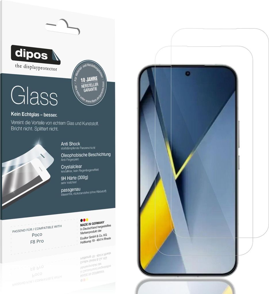 2x dipos GlassCC Poco F8 Pro Obrázok produktu 