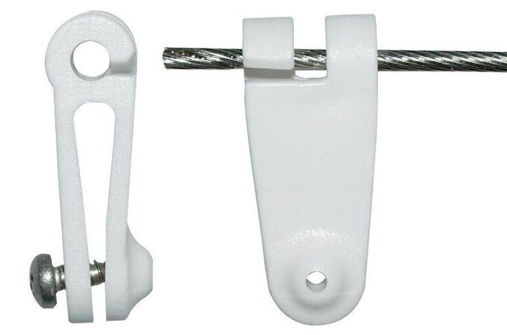 Laufhaken 30 Stück weiß - Zubehör für Seilspannsegel Produktbild 