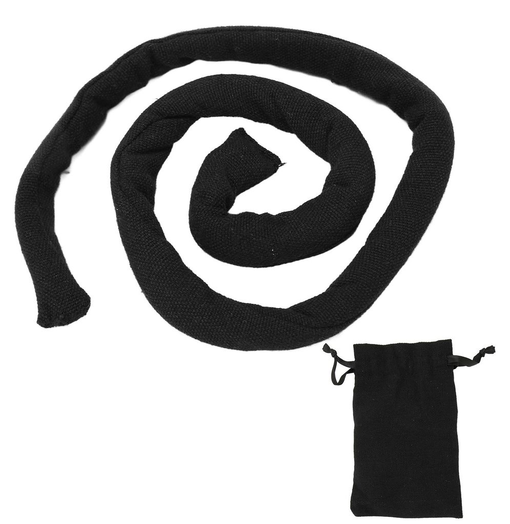Spiral-Haargummis, biegsam, für lange Dreadlocks und dickes lockiges Haar, Schwarz