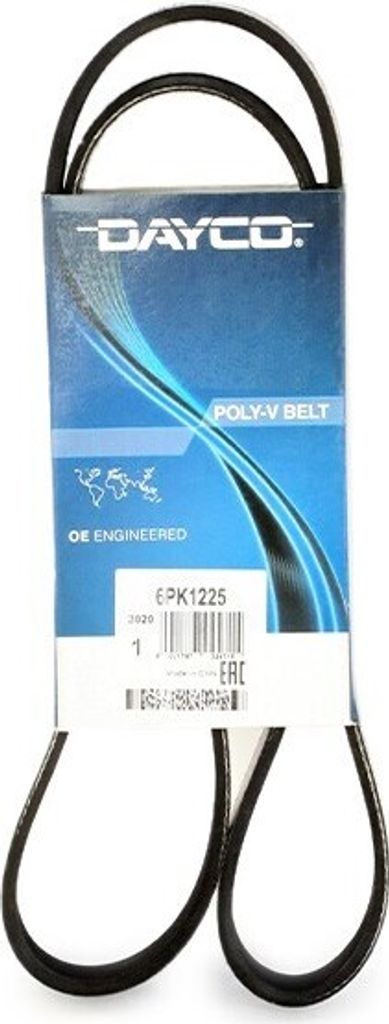 DAYCO Keilrippenriemen 1225,0mm für FIAT QUBO (225) 6PK1225