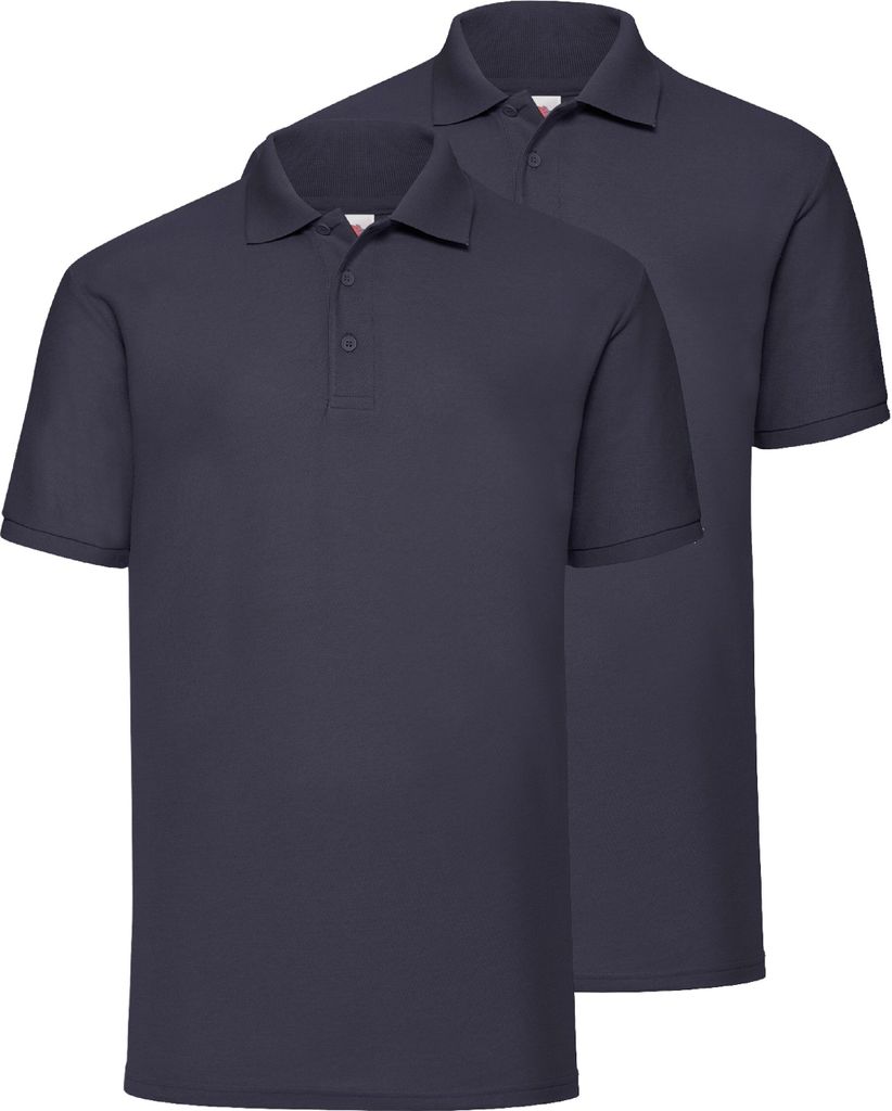 Doppelpack Fruit of the Loom 65/35 Polo + GRATIS MyShirt Stoffbeutel