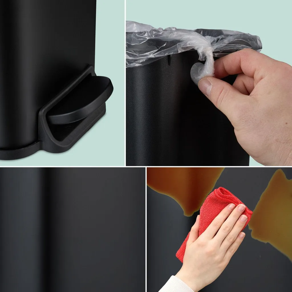 Poubelle de toilette 5L Softclose compacte idéale petits espaces - 5