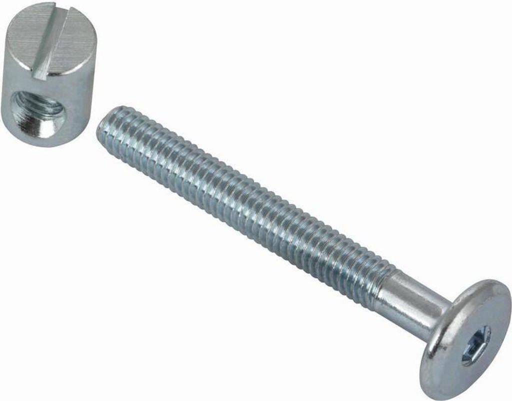 Walteco Spojovací šrouby s maticí M6x50mm, 4 ks Obrázek produktu 