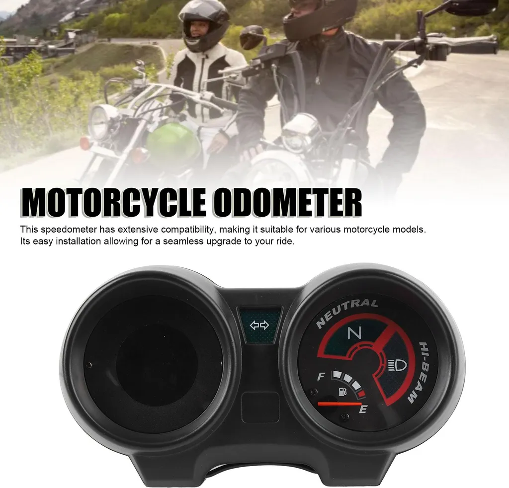 Compteur moto LCD 7 couleurs avec compte-tours numérique 12V universel
