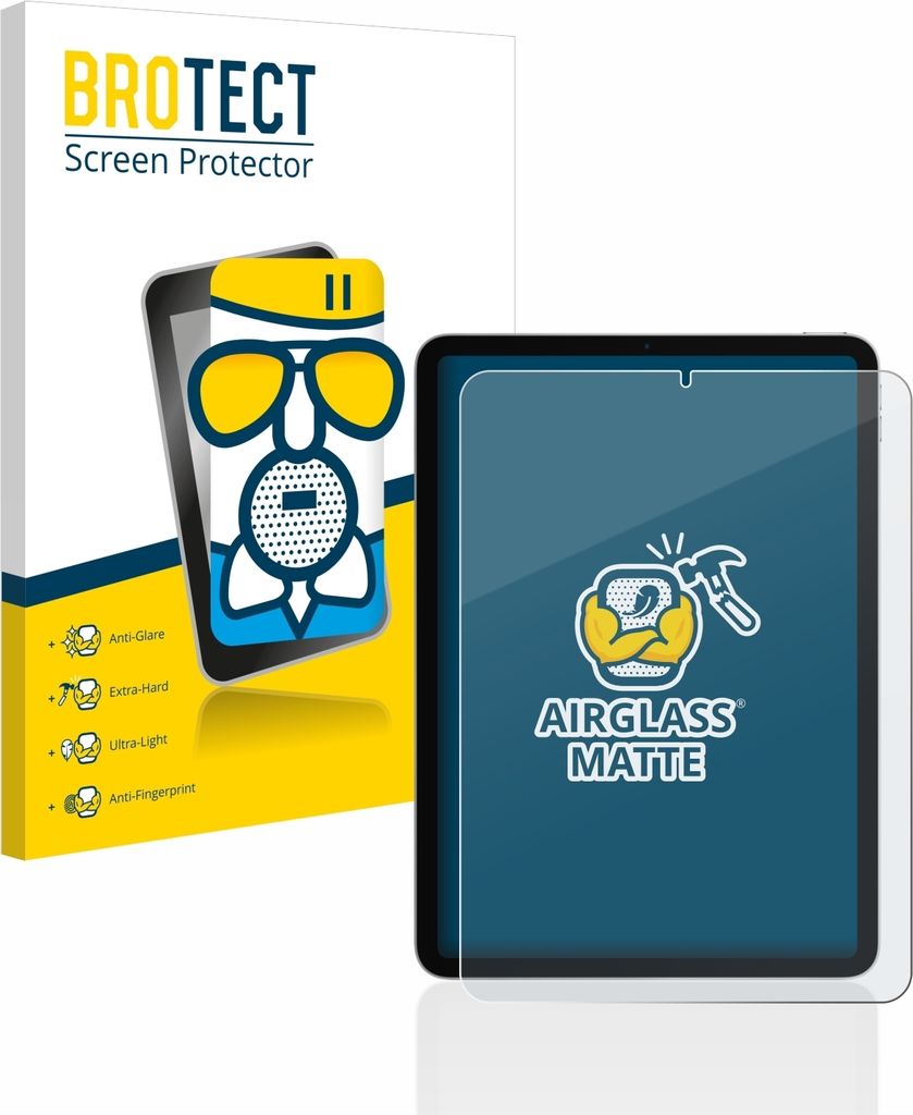 BROTECT Entspiegelungs Schutzglas für Apple iPad Air 4 WiFi / WiFi Cellular 2020 Schutzfolie Panzer Folie Glas Display Schutz matt