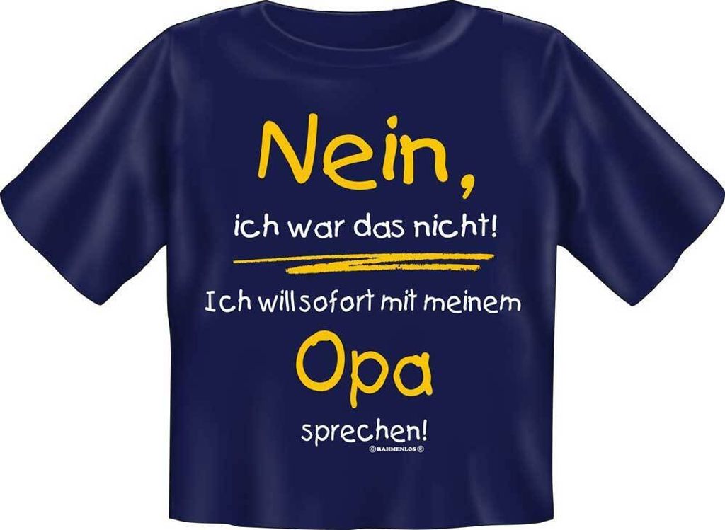 will sofort Opa sprechen - Textilien - Baby-Shirt - Baby-Shirt