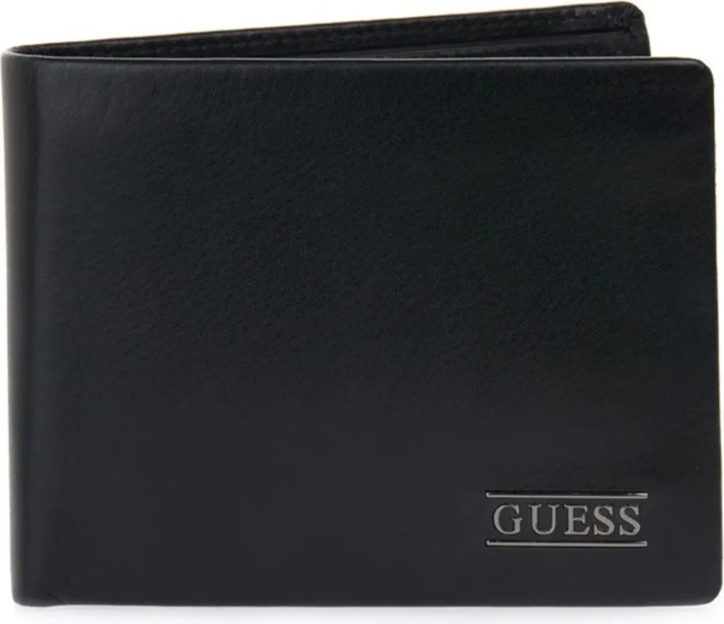 Petit Portefeuille Homme Guess New Boston Compact et Pratique en Noir